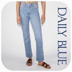NWT Daily Blue Adriano Goldschmied Burn Straight Leg Jeans Sz. 24x30 Typhoon